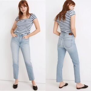 MADEWELL The Curvy Perfect Vintage Jean in Fiore Wash